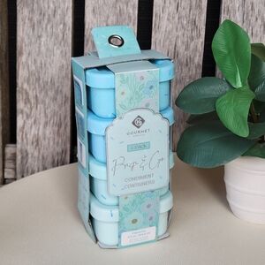 Prep & Go Condiment Containers - Blue Speckled Gradient 4 Pack